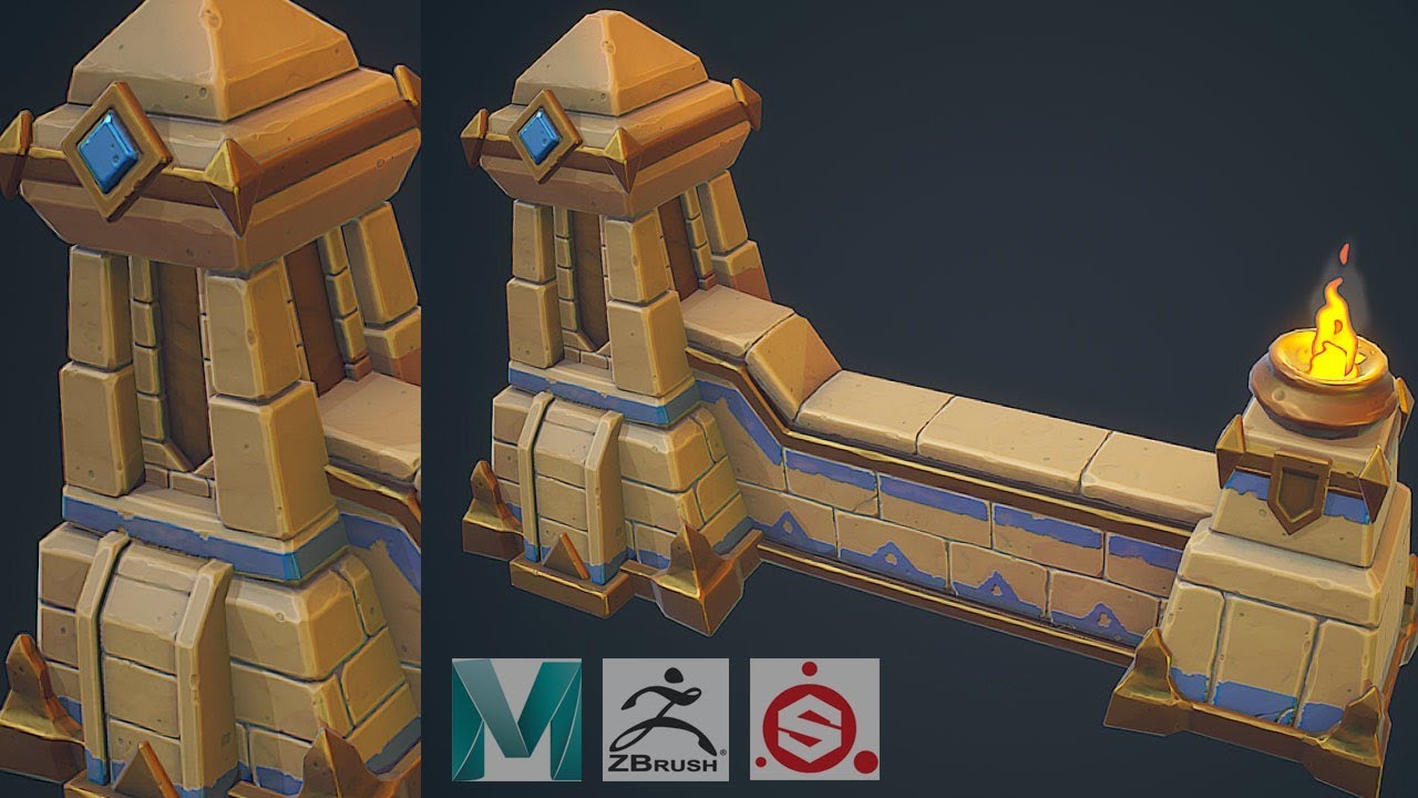 Autodesk Maya 2018 - How to Make a Stylized Prop - Asset