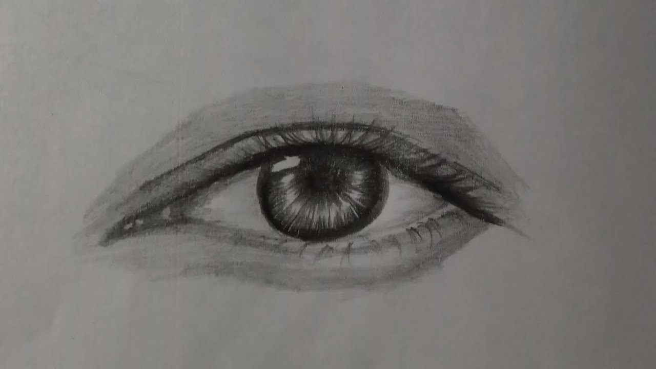 Realistic Eye Pencil Sketch | Shading Practice