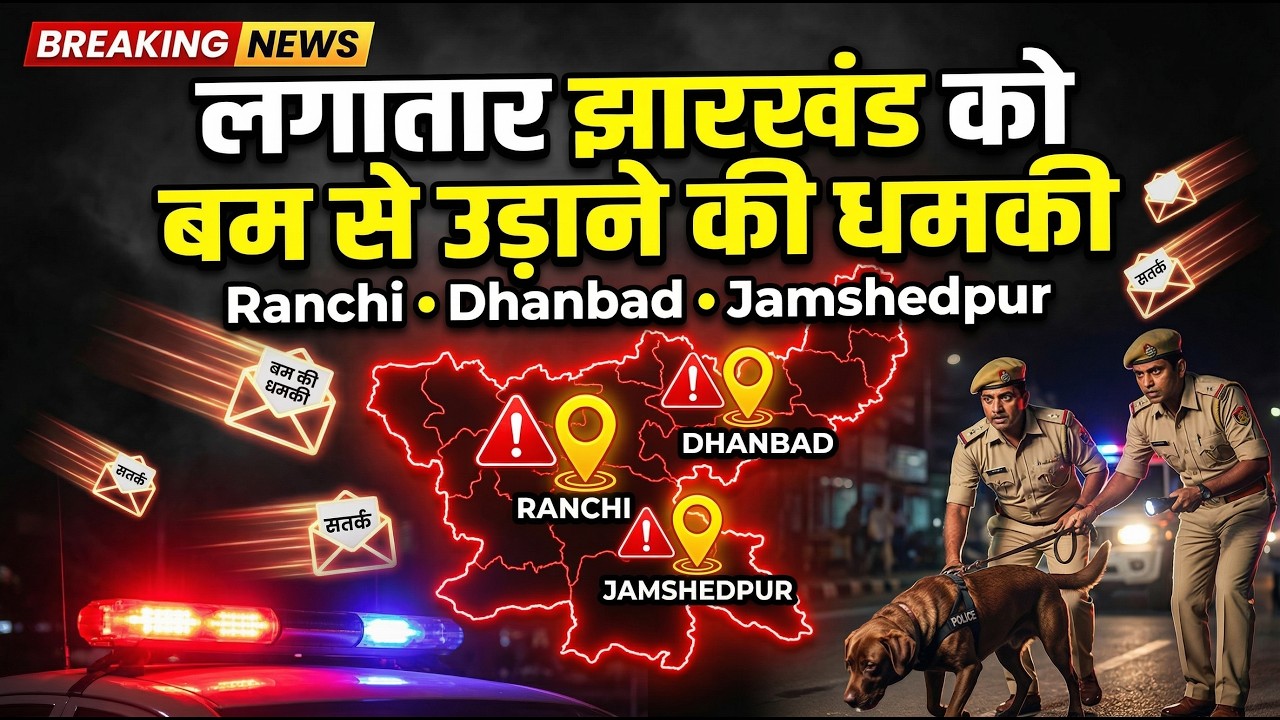ईमेल से धमकी: रांची-जमशेदपुर को ब*म से उड़ाने की चेतावनी @globalmediaupdates