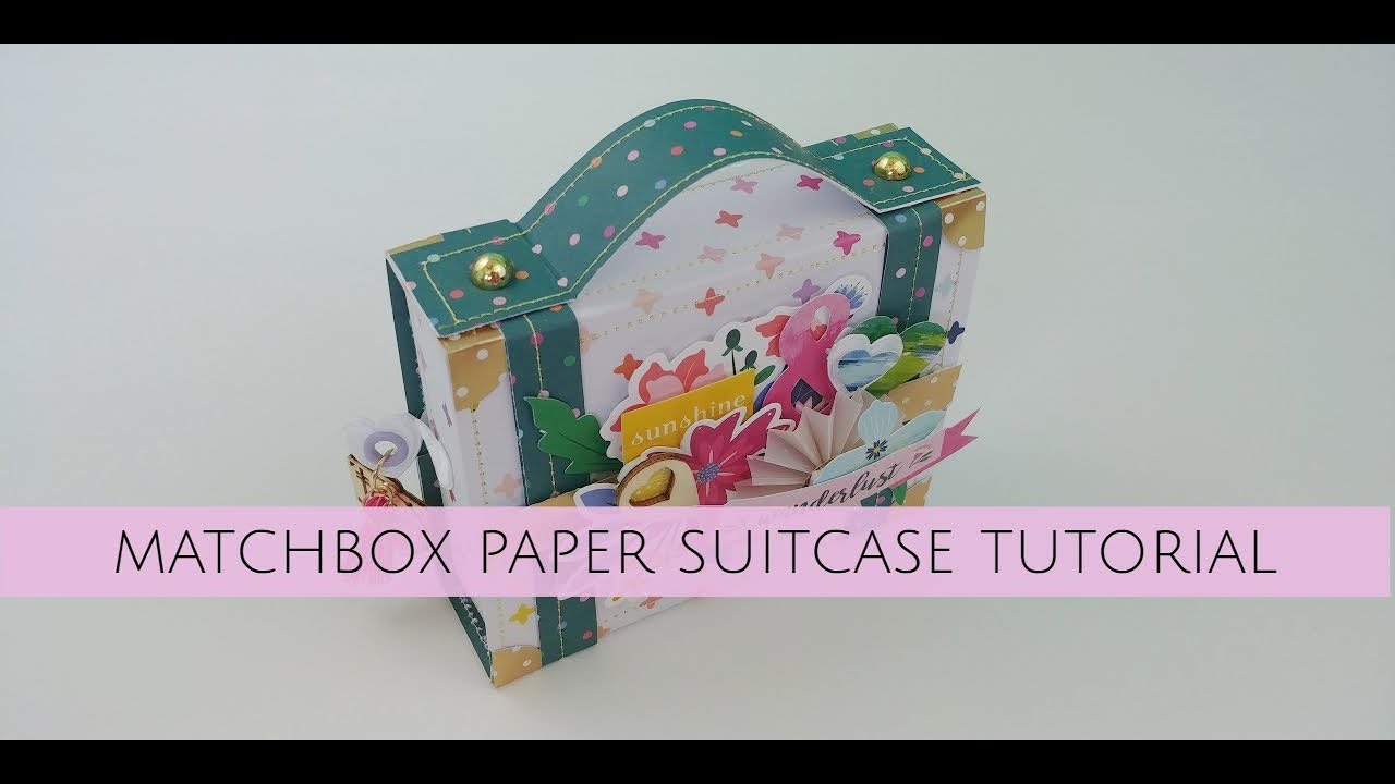 Matchbox Paper Suitcase Tutorial