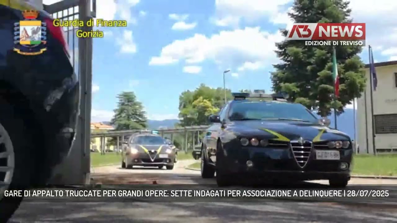 GARE DI APPALTO TRUCCATE PER GRANDI OPERE: SETTE INDAGATI PER ASSOCIAZIONE A DELINQUERE | 28/07/2025