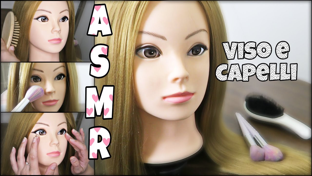 ASMR ita | COCCOLE ad AMELYA!💆‍♀️ Brushing Face, Hair Brushing, Head Massage, Make up