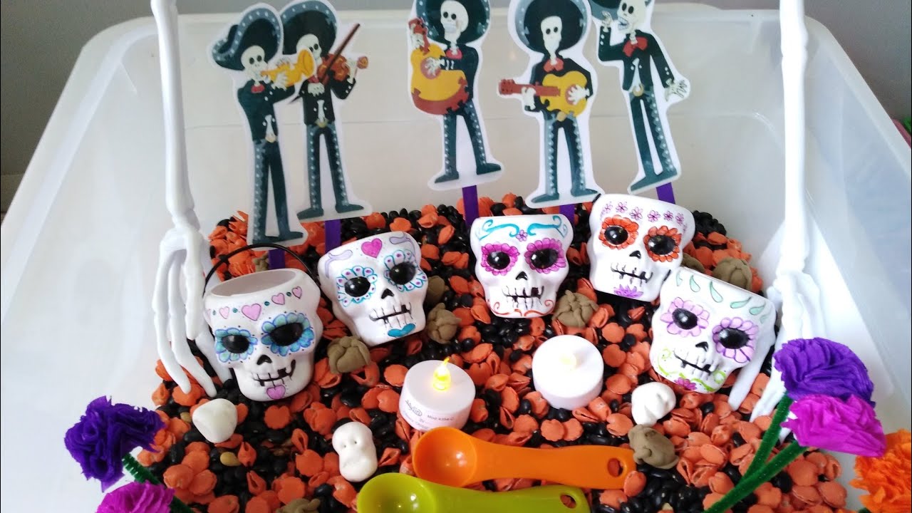Actividades de aprendizaje 2 a 4 años - Día de muertos | day of the dead activities for toddlers