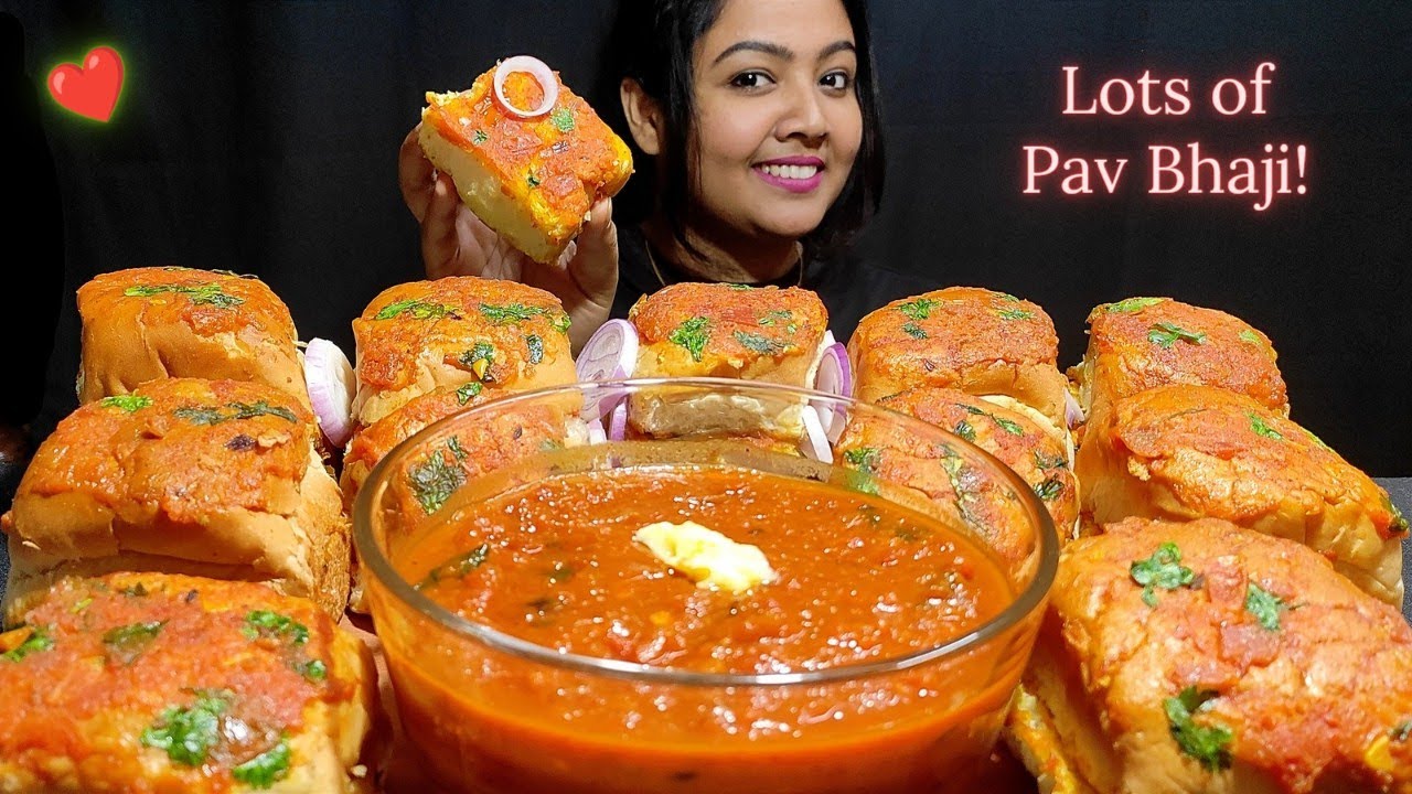 Eating Pav Bhaji | ASMR Eating | Mukbang ASMR Pav Bhaji | PP Eats Street Food