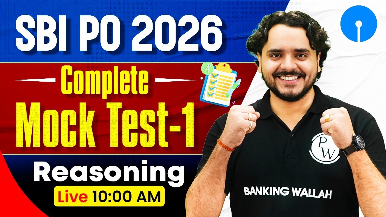 SBI PO 2026 | SBI PO Reasoning Mock Test | Complete Mock -1 | SBI PO Reasoning | by Vidhu Sir