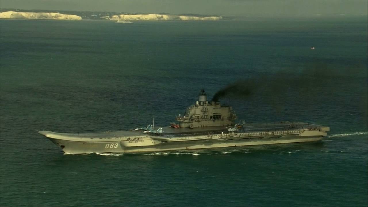 Royal Navy follows Russian warships through English channel