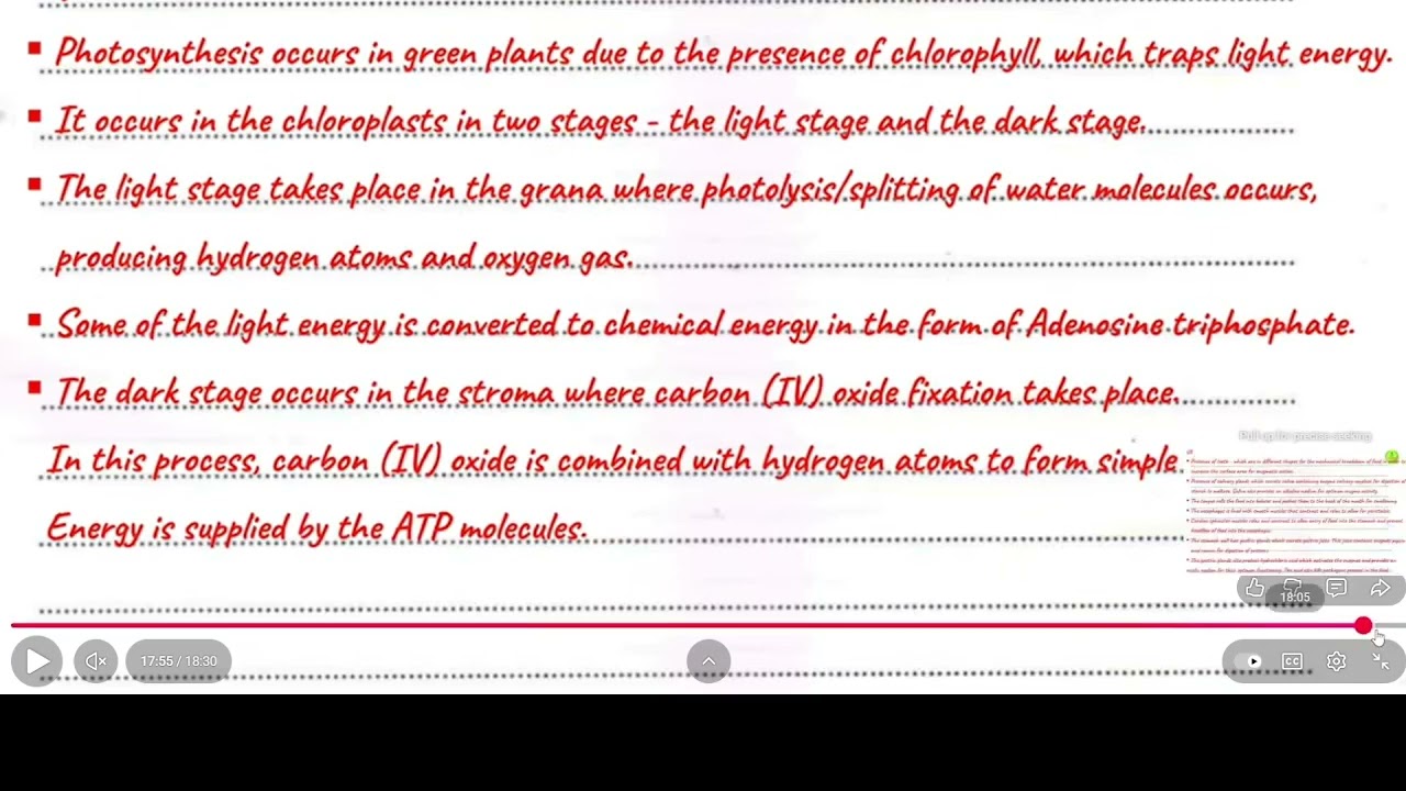 KCSE 2023 REVISION BIOLOGY ESSAYS