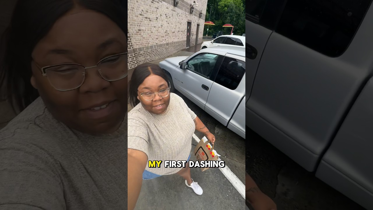 First time door dashing!🤭 #doordash #dayinthelife #doordashdriver