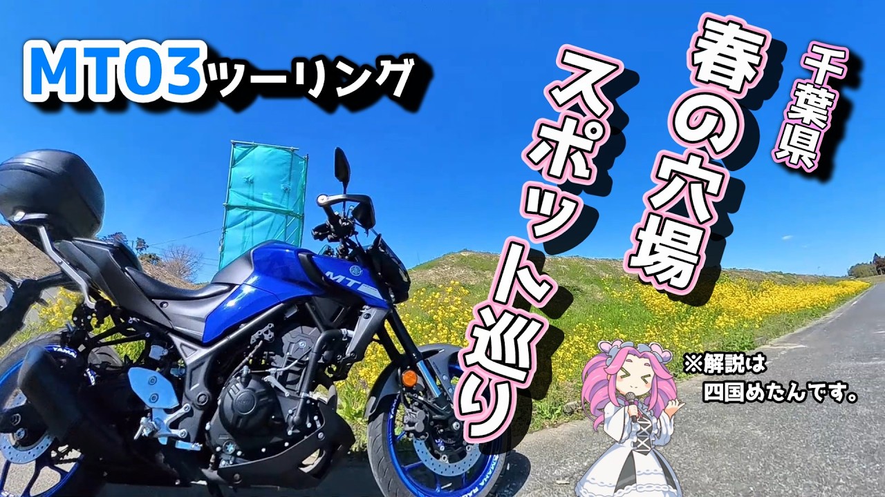 千葉県　春の穴場スポットツーリング【MT03】