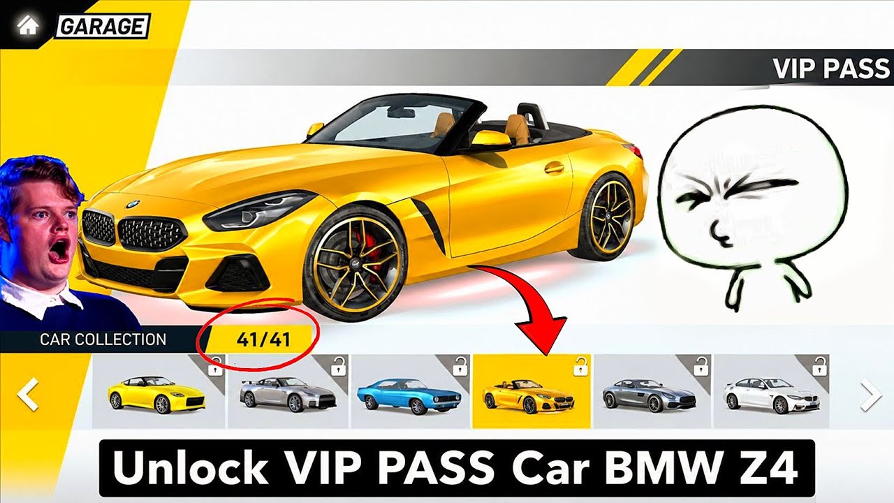 New Update! 🤯 Finally Unlocked 🔓 VIP PASS BMW Z4 Within 4 Minutes || Extreme Car Driving Simulator🤯