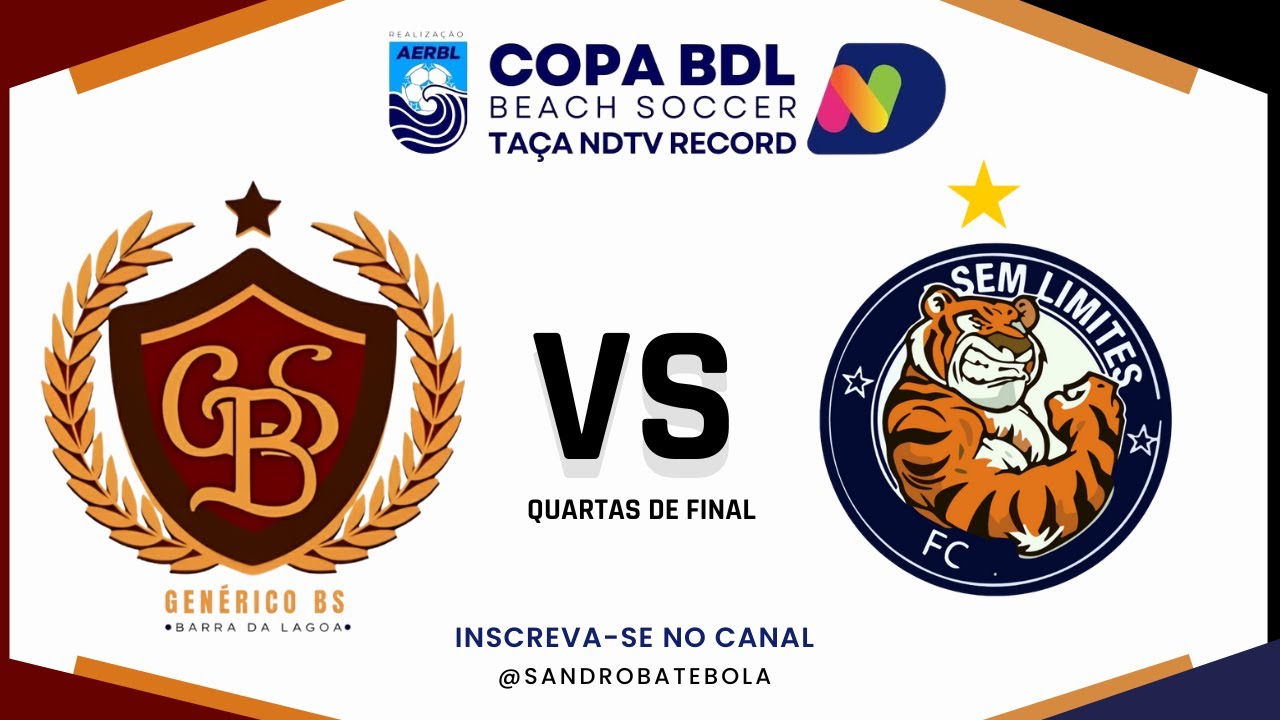 Genérico x Sem Limites | Copa BDL de Beach Soccer | Quartas de Final