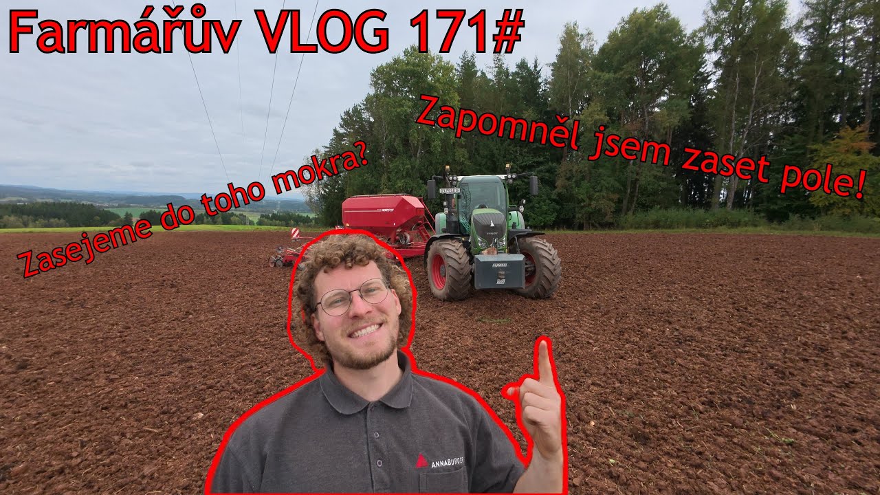 Farmářův VLOG 171# Začínáme set ozimou pšenici a oves