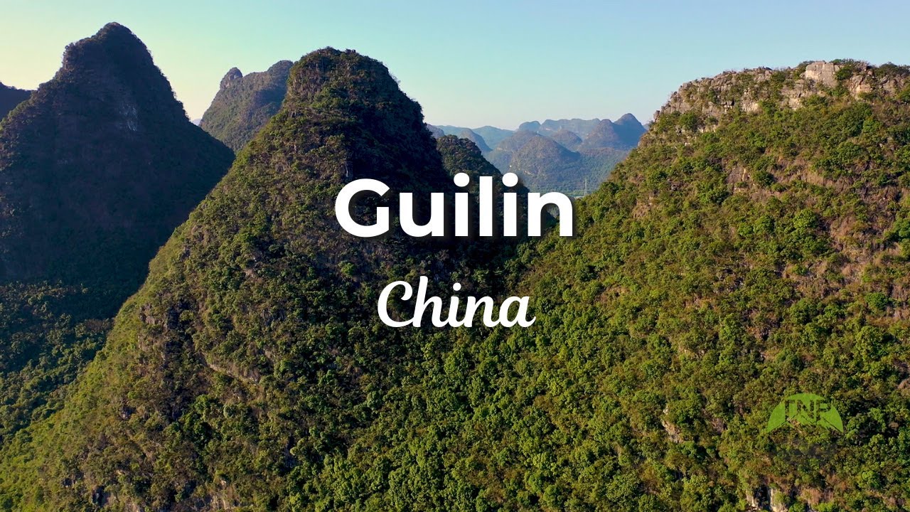 Guilin, China 4K Drone | Majestic Karst Mountains & Li River Aerial View