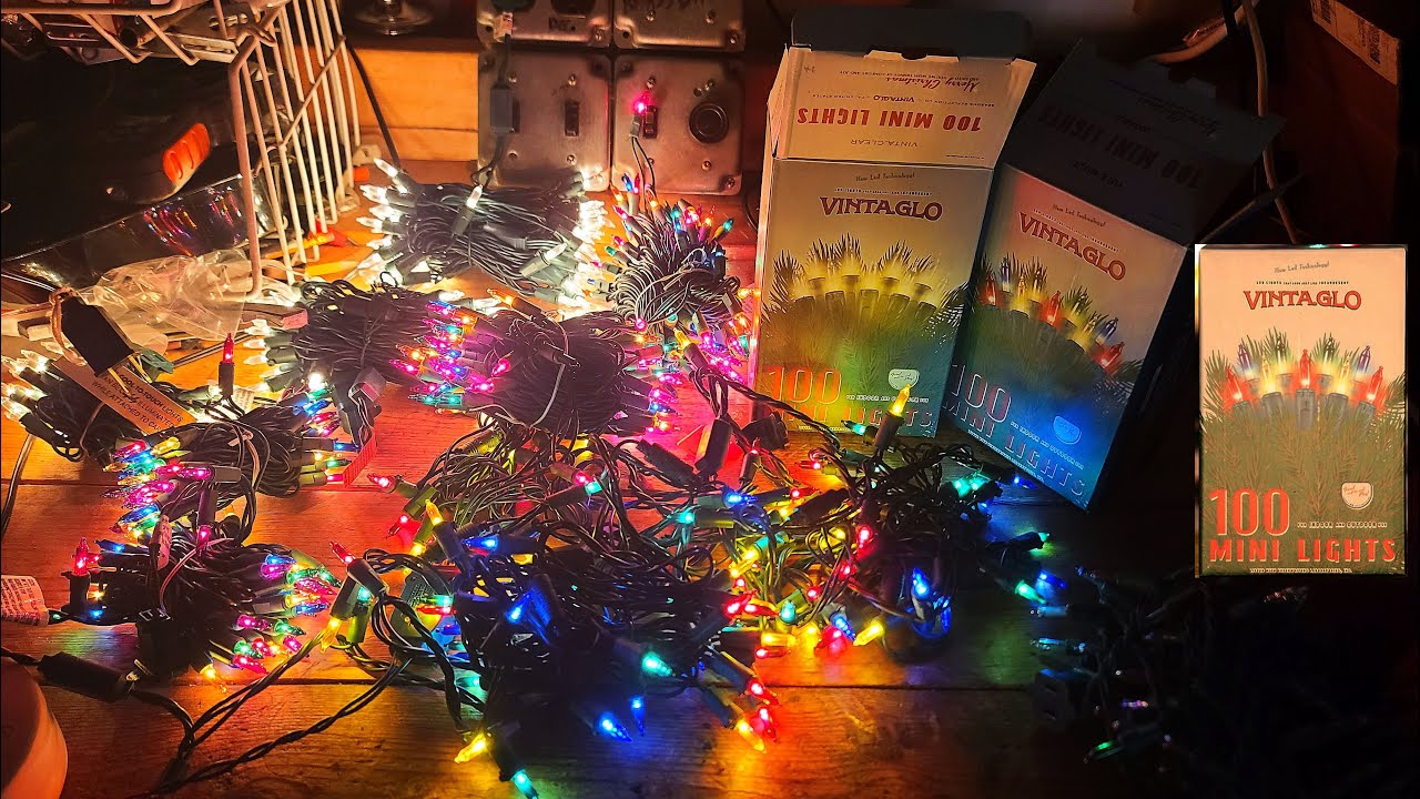 SEASONS REFLECTION CO has VINTAGLO Vintage Mini LED Christmas Lights that look incandescent!