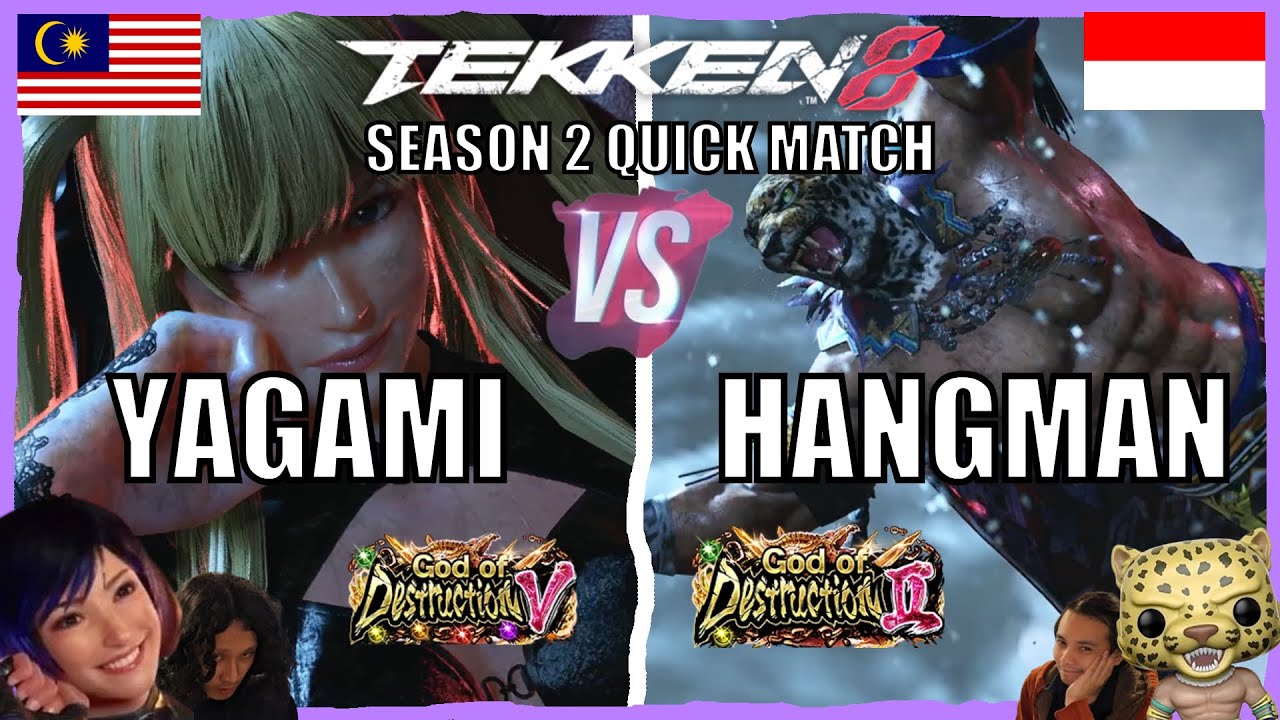 T8 🔥 YAGAMI (Low Ranked Reina) vs HANGMAN (Season 3 King) 🔥 Tekken 8 Basic Gameplay