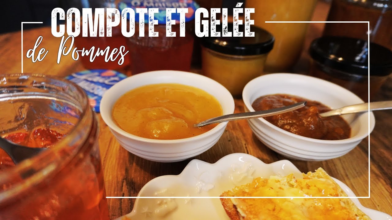 COMPOTE & GELÉE DE POMMES recettes et stérilisation des bocaux, anti gaspi | À La Maison Avec Leslie
