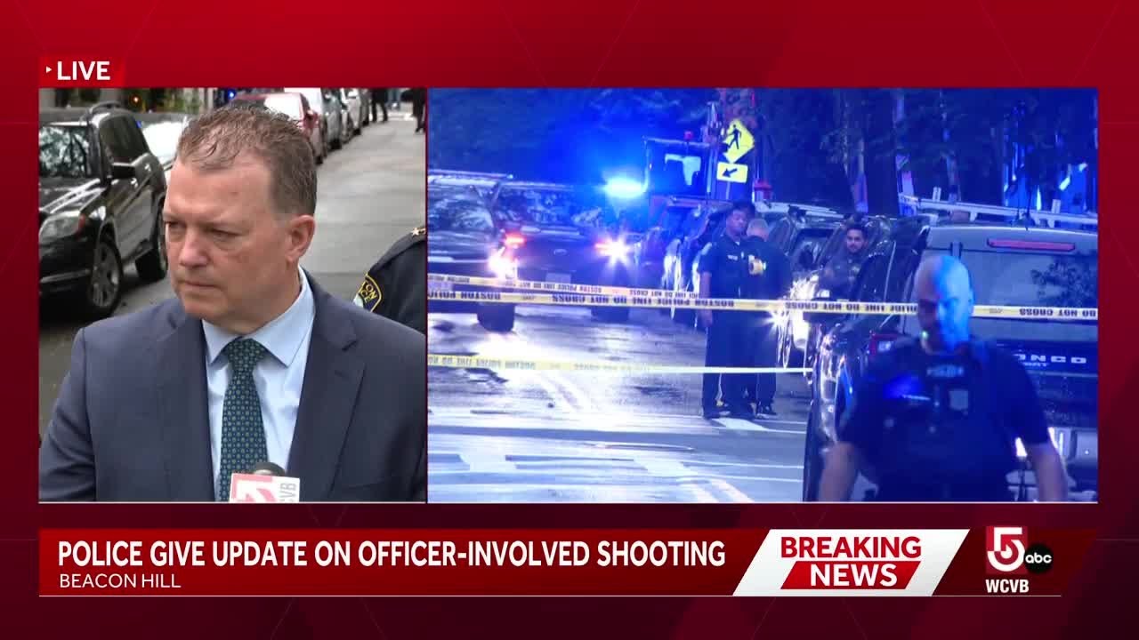 Boston officers shot man armed with a knife on Beacon Hill, police say