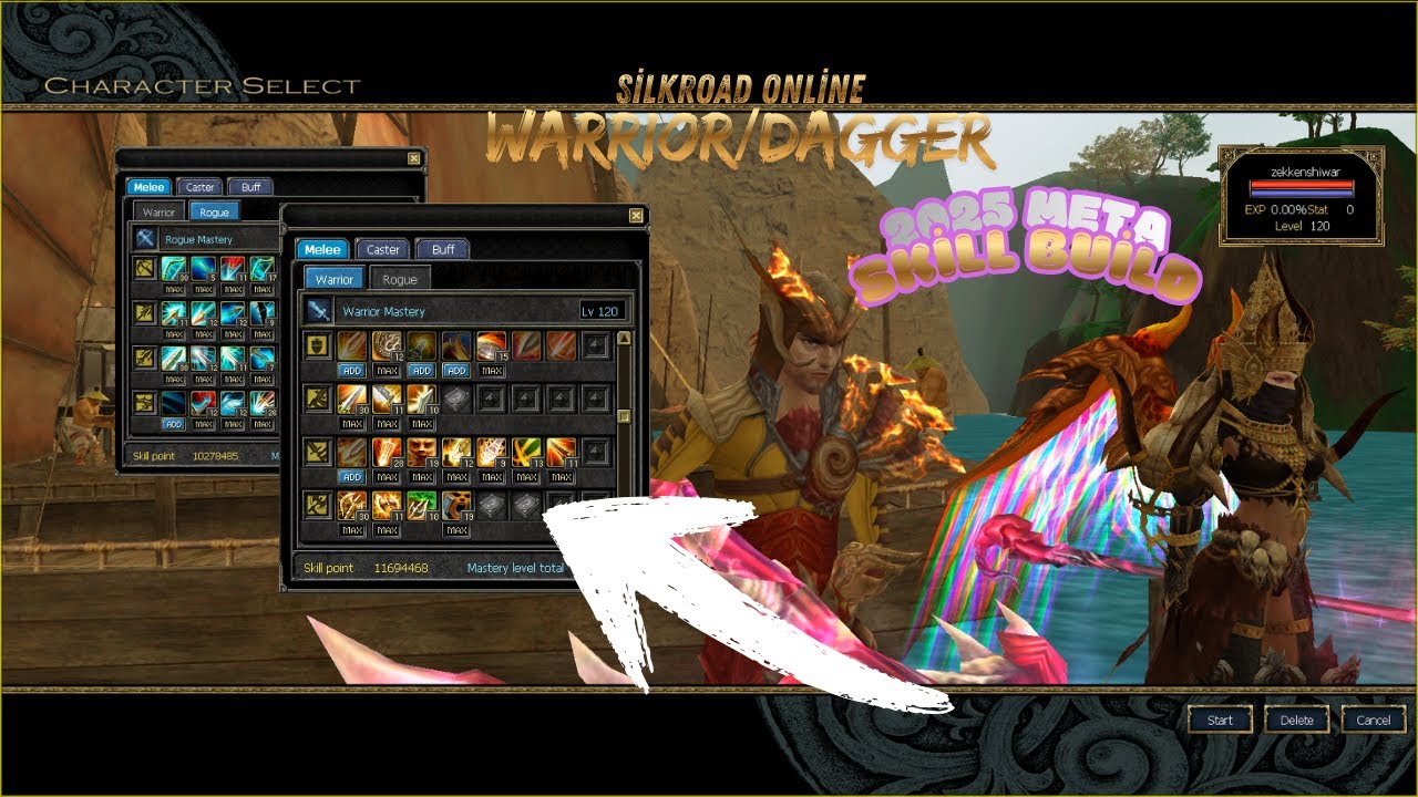 Silkroad Online Yeni Başlayanlar İçin 2025 Meta [Skill Guide] Warrior/Dagger