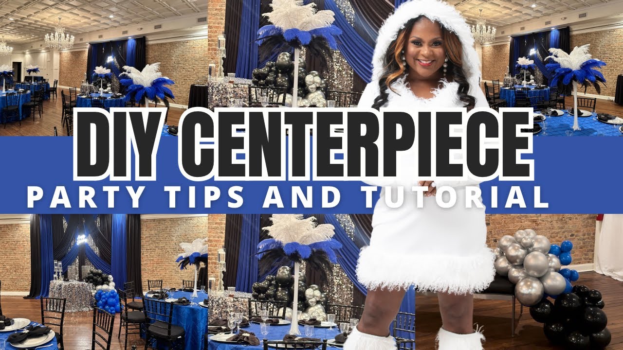DIY 3 LAYER OSTRICH FEATHER CENTERPIECE TUTORIAL OSTRICH |EVENT PLANNING TIPS| DECORATE WITH ME