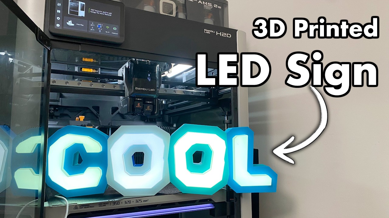 How to make 3D Printed Marquee LED Signs for cheap