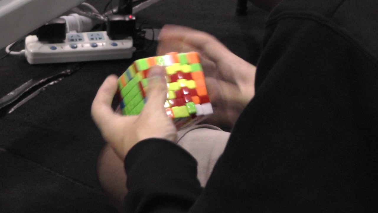 7x7 Rubik's cube former world record: 2:18.13
