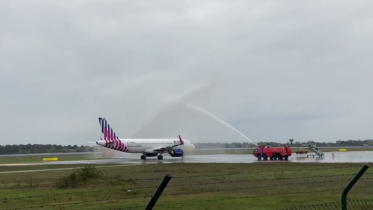 First Flight of Sky Express to Weeze (NRN)