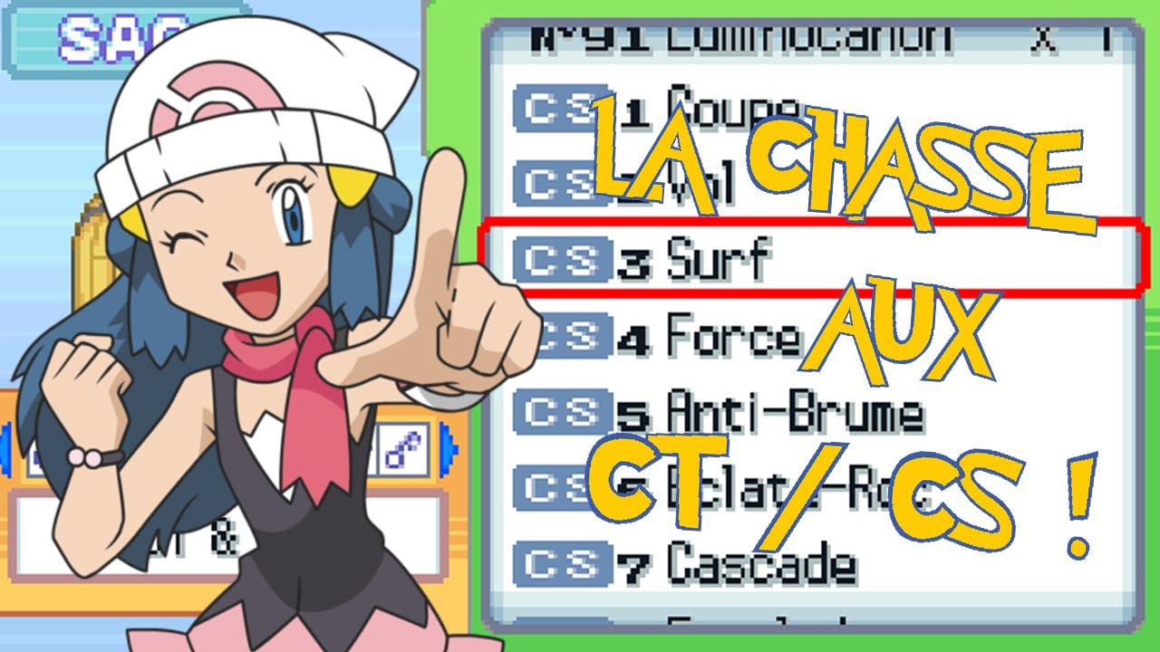Pokémon Diamant & Perle : La chasse aux CT & CS !