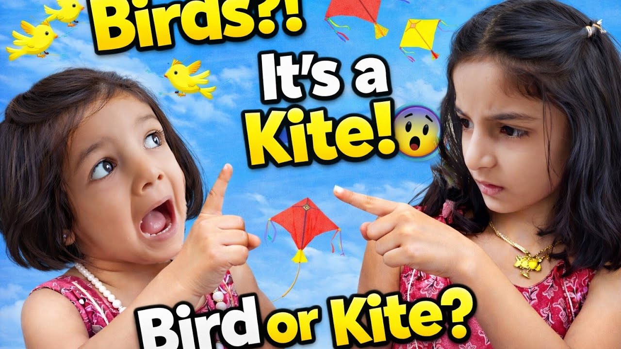 🪁 Khushi Thought Kites Were Birds 😲 | Dress Torn 😭 | Prisha Saved the Festival! 💖 #kidsvideo #funny