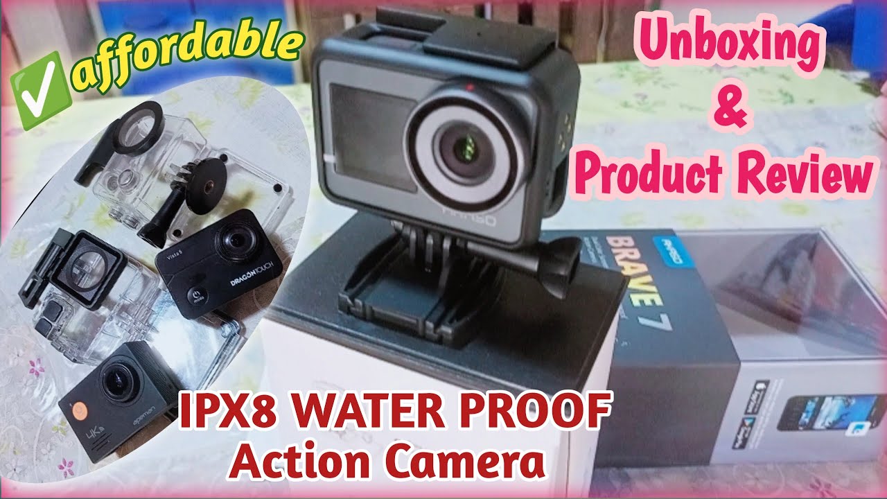 PAANO PUMILI NG WATER PROOF ACTION CAMERA FOR FISHING VLOGS? | SIMPLE TIPS | Unboxing/Product review