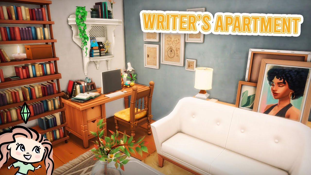 Writer's Messy Apartment 📚 || The Sims 4 Speed Build