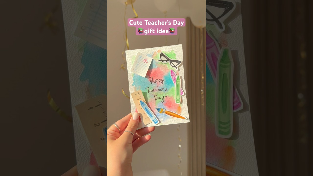 Cute Teacher&rsquo;s Day gift idea📚💓