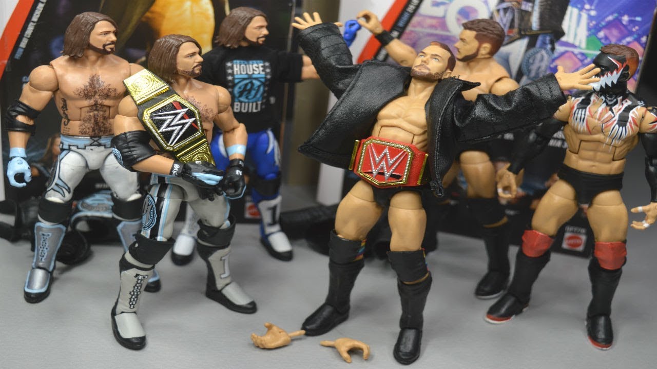 WWE ELITE TOP TALENTS FINN BALOR & AJ STYLES FIGURE REVIEW!