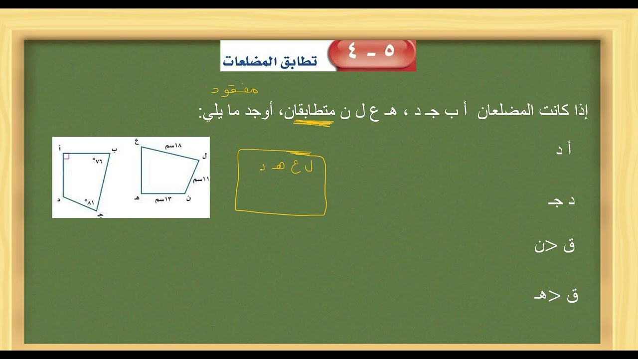 تطابق المضلعات