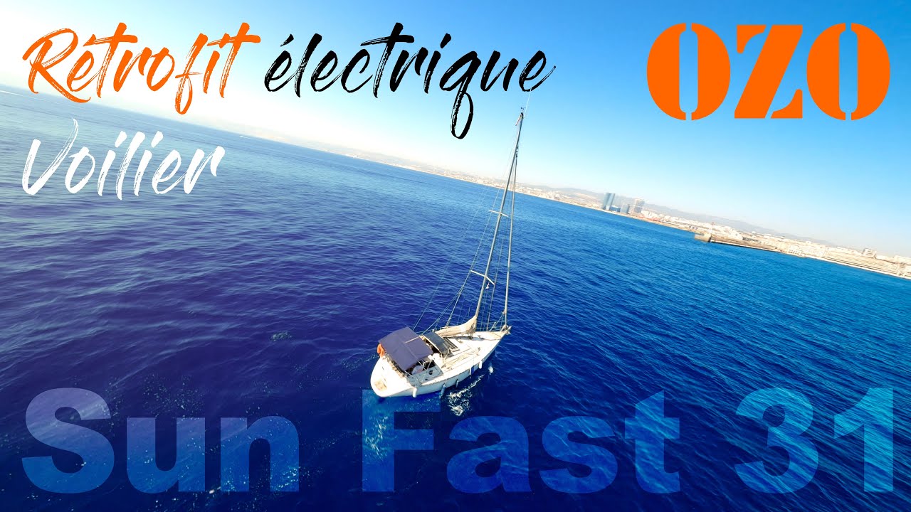 Rétrofit électrique d'un Voilier Sun Fast 31. Kit moteur électrique 10kWh et batterie lithium