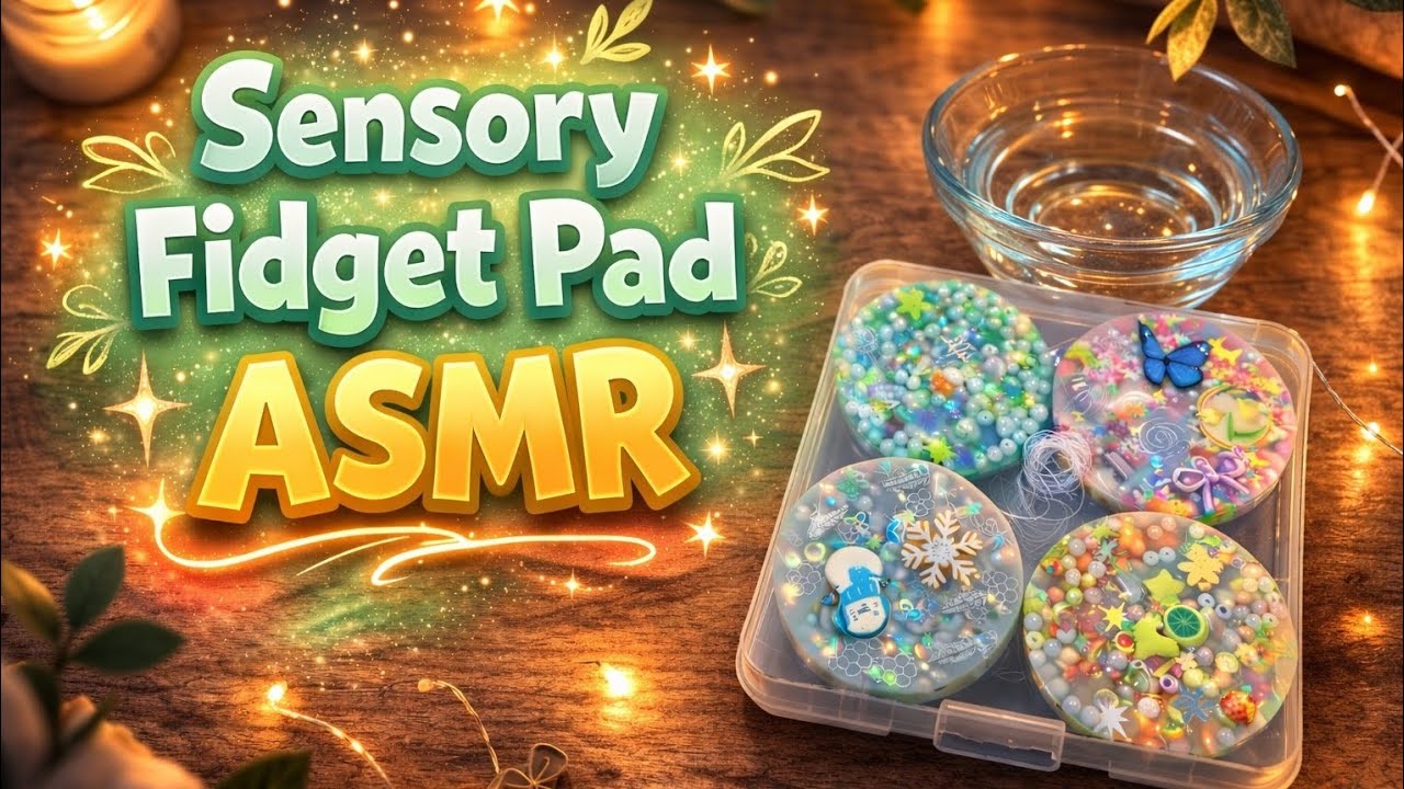 ASMR Sensory Fidget Pad | Whispering | Glass and Bead Sounds | Relaxing 