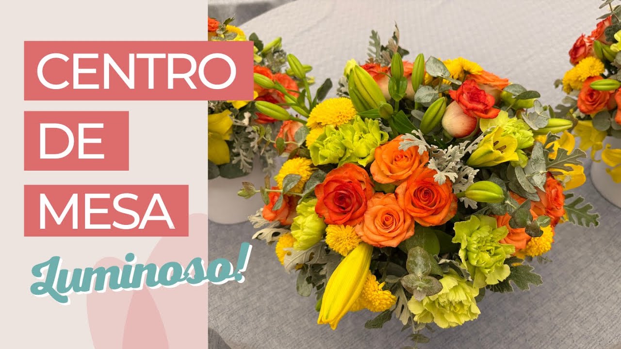 ESTE CENTRO DE MESA ILUMINA CUALQUIER EVENTO! 🌼