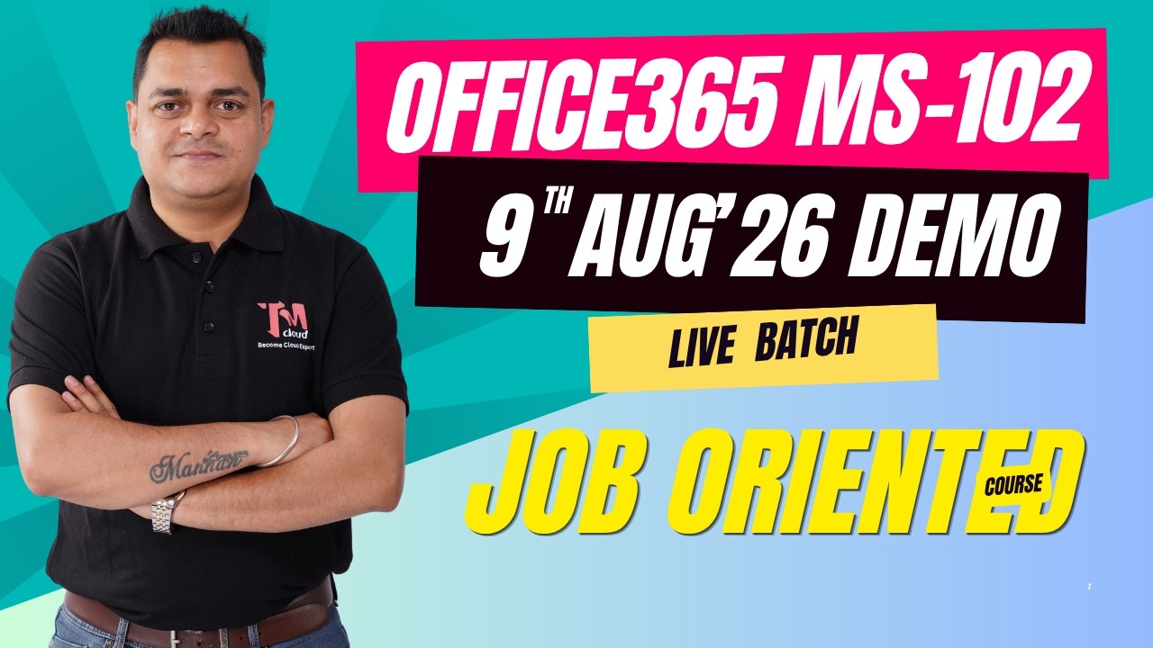 MS-102 Microsoft 365 Administrator Certification Training | 100% Practical Live Classes.