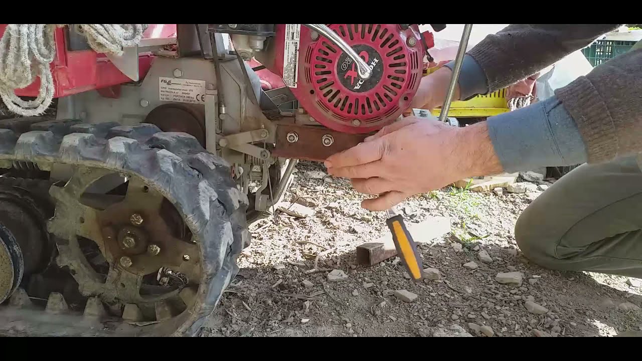 GANCIO DI TRAINO PER MOTOCARRIOLA
