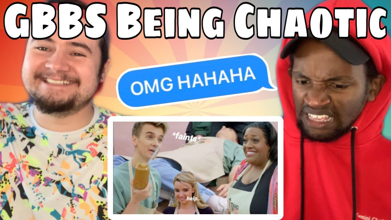 The Great British Bake Off being chaotic REACTION