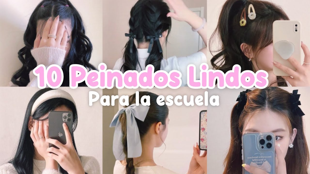 10 Peinados Fáciles y Bonitos Para la ESCUELA que debes hacer! 🎀🧸