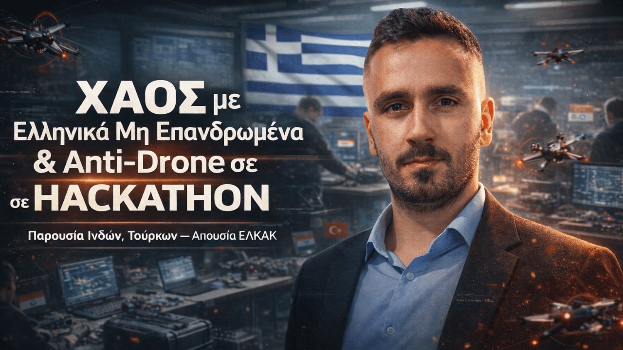 ΧΑΟΣ με Ελληνικά Μη Επανδρωμένα και Anti-Drone σε HACKATHON - Παρουσία Ινδών, Τούρκων απουσία ΕΛΚΑΚ