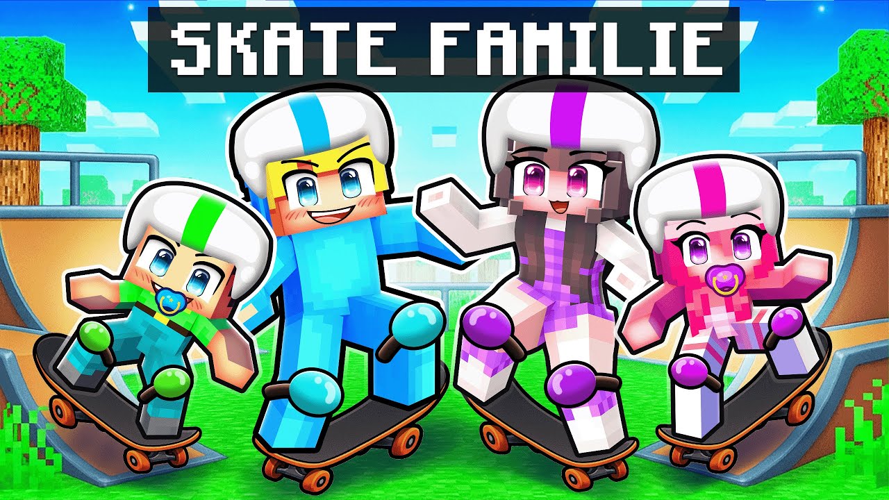 Ich habe eine SKATER FAMILIE in Minecraft!