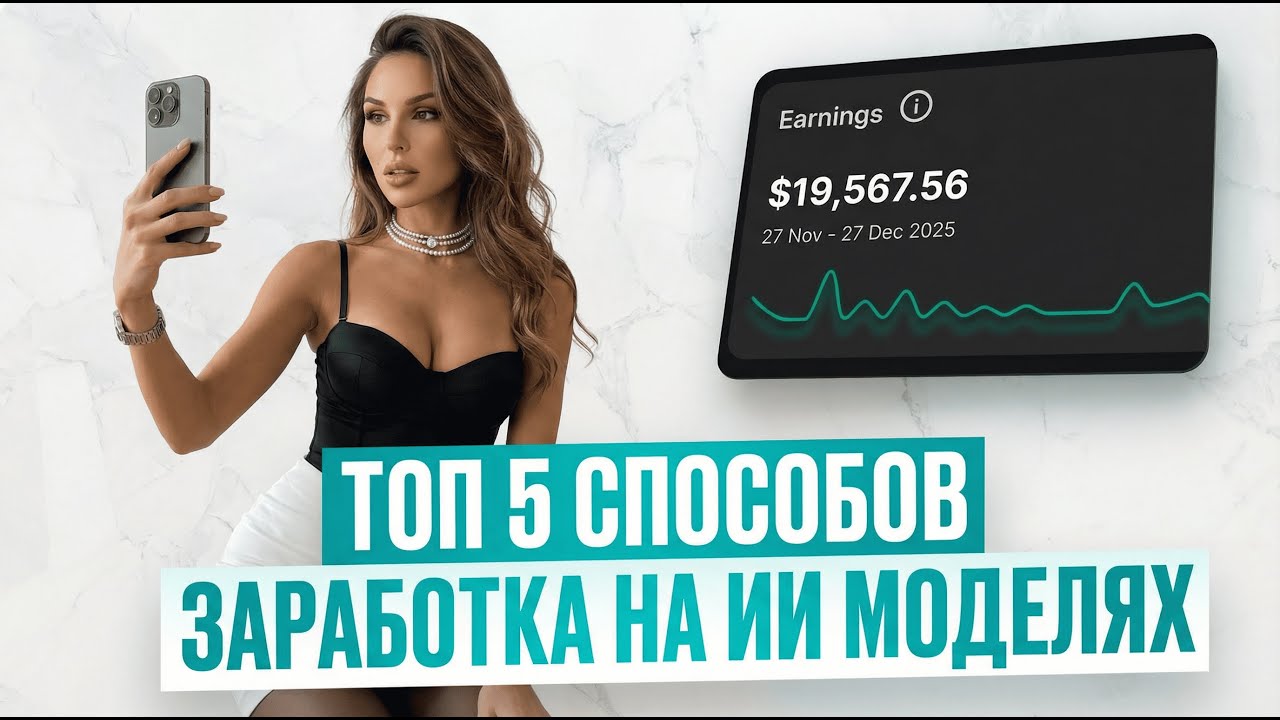 ТОП 5 СПОСОБОВ ЗАРАБОТКА НА ИИ AI МОДЕЛЯХ