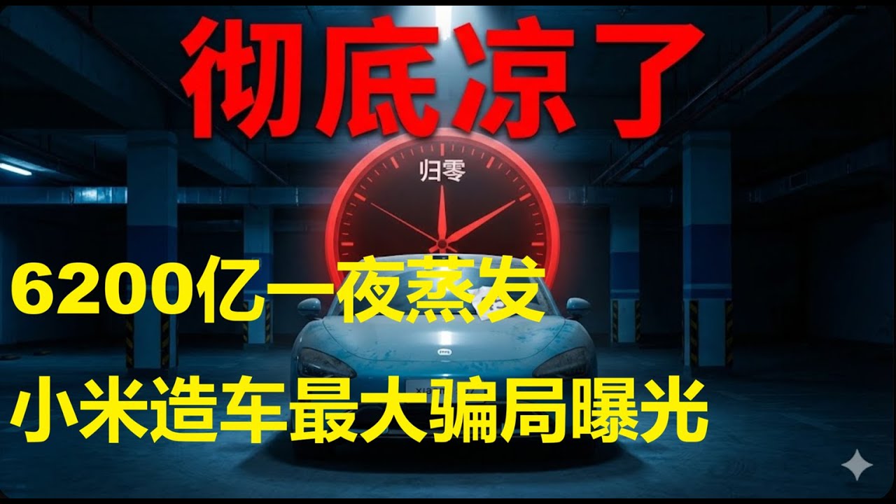 6200亿一夜蒸发，小米造车最大骗局曝光。月销仅45辆，雷军高端梦碎背后的真相，专坑有钱人的收割机，苏7 Ultra为何沦为工业笑话？#小米汽车 #苏7Ultra #雷军 #商业思维 #造车新势力
