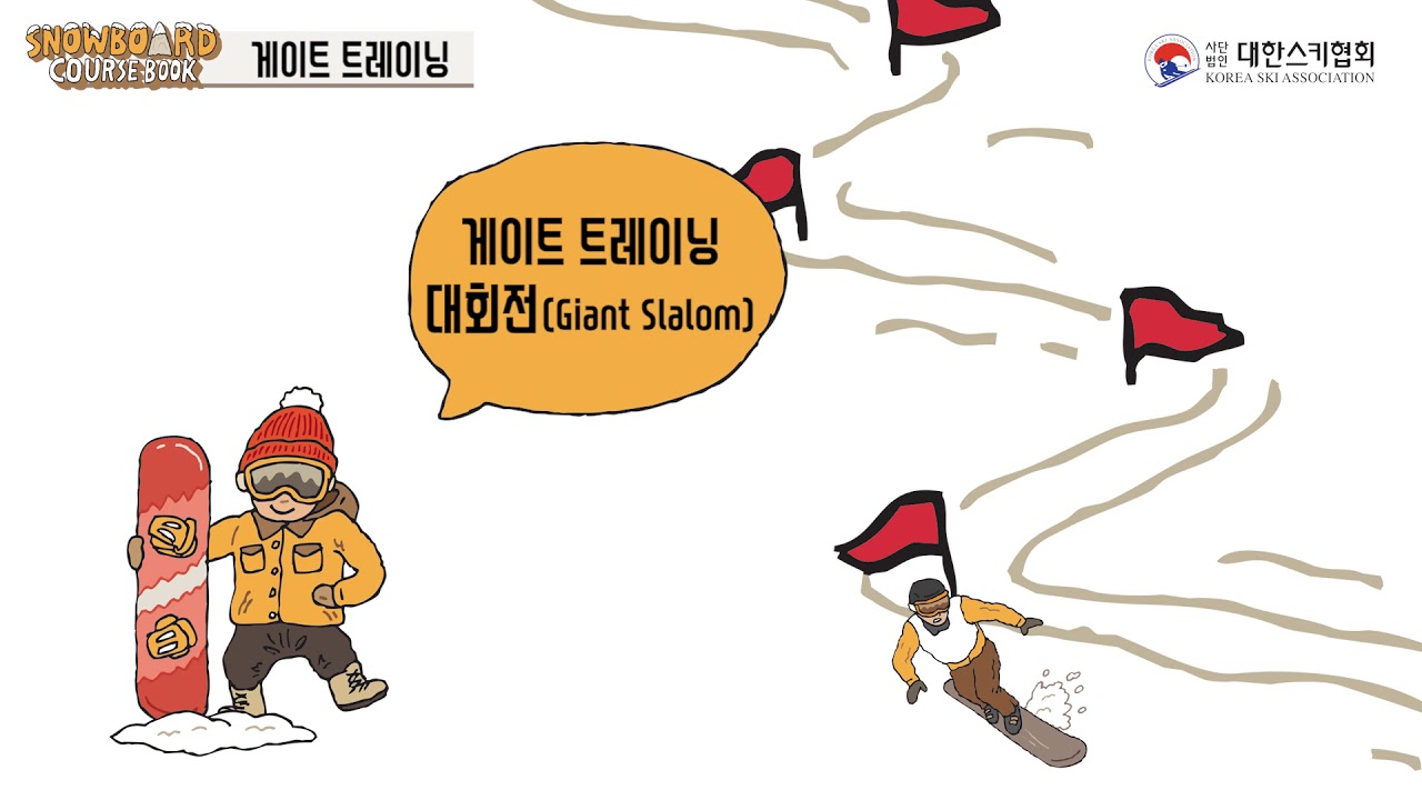 [대한스키협회 스노보드 강좌 #8]  게이트 트레이닝