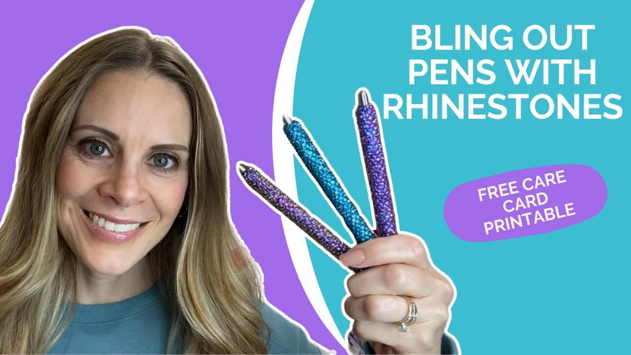 DIY: How to create sparkling rhinestone pens