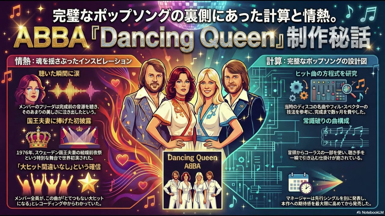 完璧なポップソングの裏側にあった計算と情熱。ABBA『Dancing Queen』制作秘話