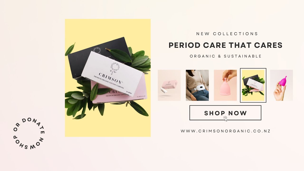 Crimson Organic: Safer Period Care | Tampons, Heat Belt & Menstrual Cups NZ
