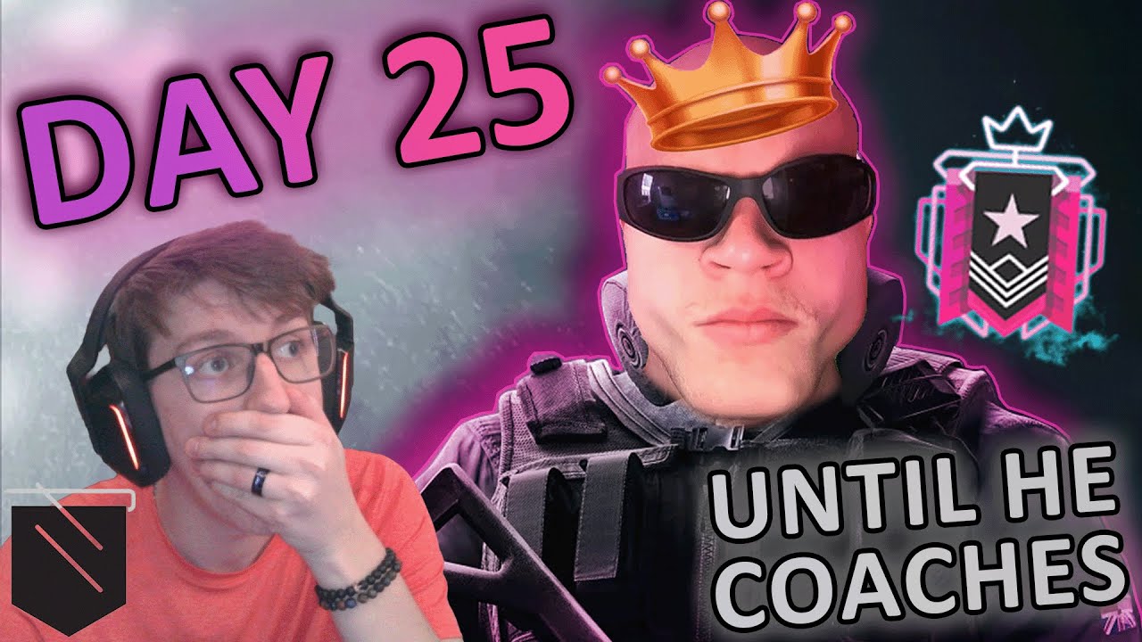 Day 25 | ONLY Streaming R6 Until Jynxzi Coaches Me - 1v1 Tourney - LIVE NOW