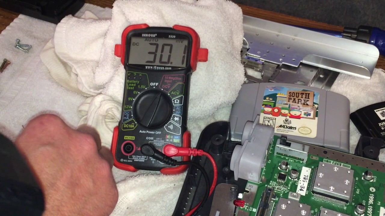 Testing N64 power supply voltage. THEY WORK